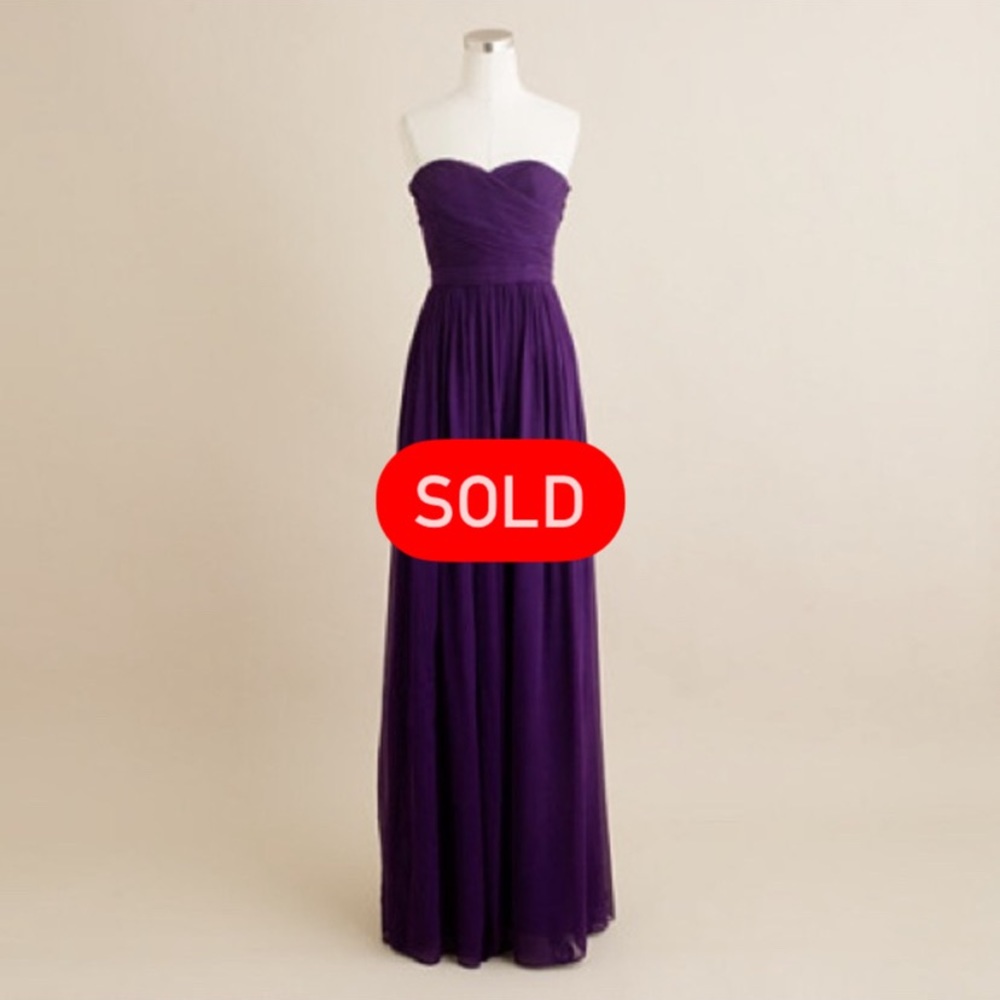 J. Crew ‘Arabelle’ dress size 6 in eggplant